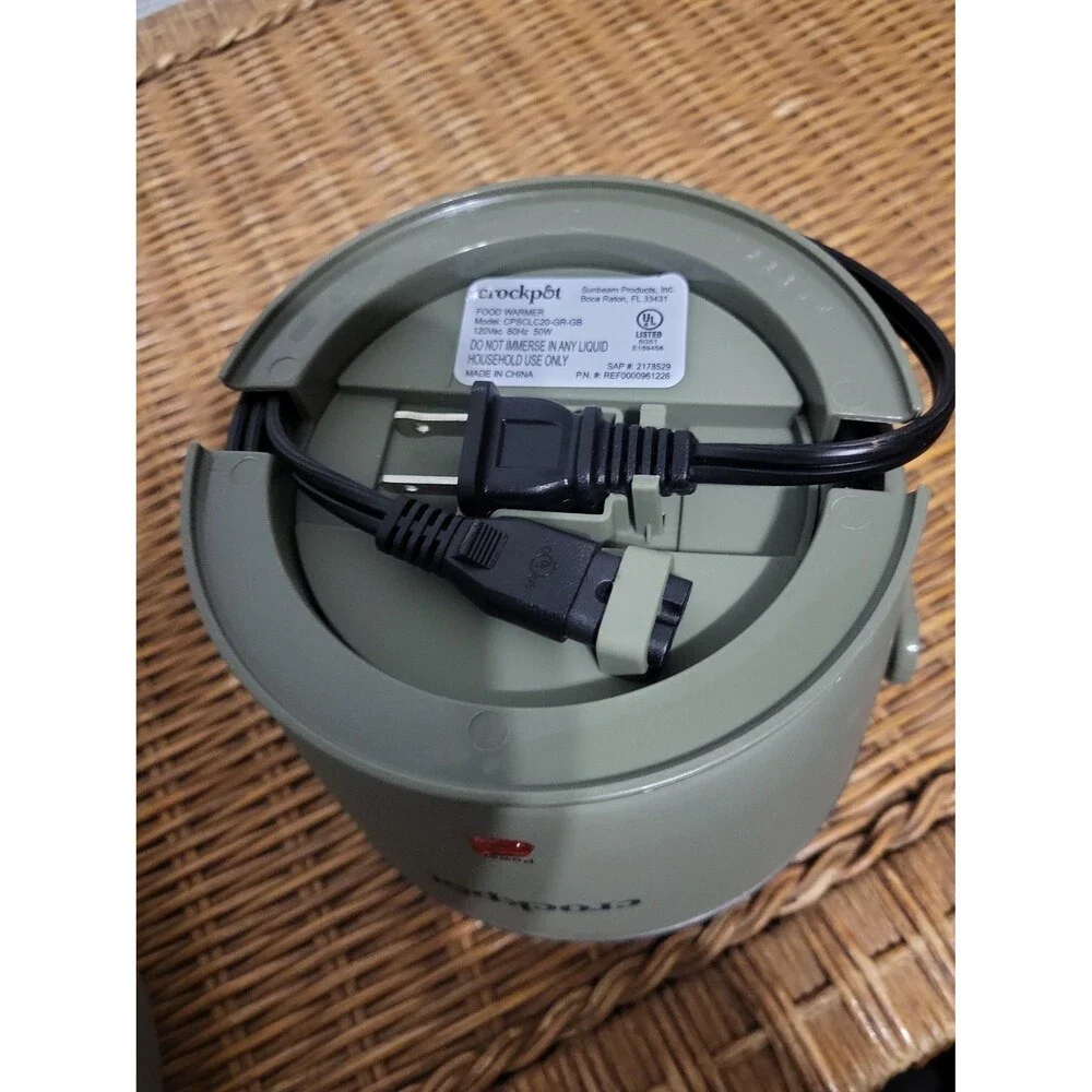 Crockpot Portable Slow Cooker Food Warmer